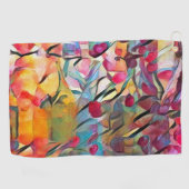 Kleurrijke flessen golfhanddoek (Horizontaal)