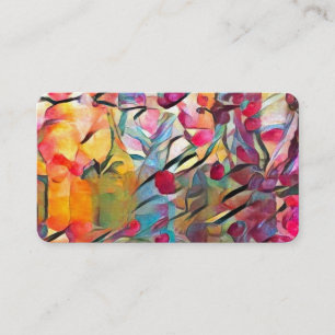 Kleurrijke flessen visitekaartje