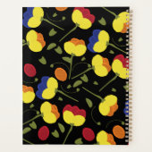 Kleurrijke flessenpapaver botanische naamplanner planner (Achterkant)