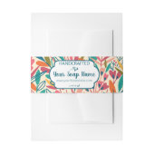 Kleurrijke fleszeep omwikkeling rond uitnodigingen wikkel (Voorkant Voorbeeld)