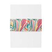 Kleurrijke fleszeep omwikkeling rond uitnodigingen wikkel (Achterkant Voorbeeld)