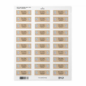 Kleurrijke Flip Flops 1 Retouradreslabels Etiket (Full Sheet)