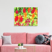 KLEURRIJKE FLORA #1 CANVAS AFDRUK (Insitu (Woonkamer))