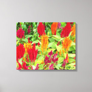 KLEURRIJKE FLORA #1 CANVAS AFDRUK