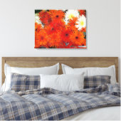 KLEURRIJKE FLORA #5 CANVAS AFDRUK (Insitu (Slaapkamer))
