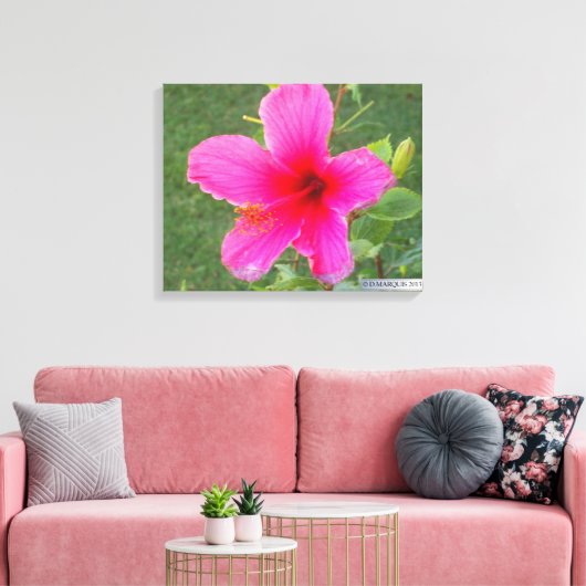 KLEURRIJKE FLORA #5 CANVAS AFDRUK (Insitu (Woonkamer))