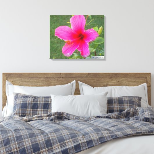 KLEURRIJKE FLORA #5 CANVAS AFDRUK (Insitu (Slaapkamer))