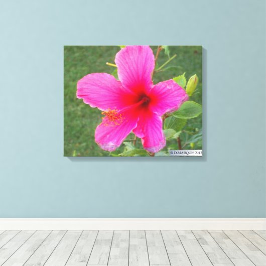 KLEURRIJKE FLORA #5 CANVAS AFDRUK (Insitu (Houten vloer))