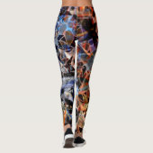 Kleurrijke Floral #5 Leggings (Achterkant)