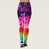 Kleurrijke Floral #8 Leggings (Achterkant)