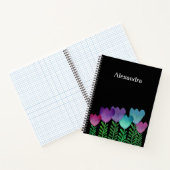 kleurrijke Floral - Aangepast Notitieboek (Binnen)