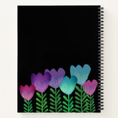 kleurrijke Floral - Aangepast Notitieboek (Achterkant)