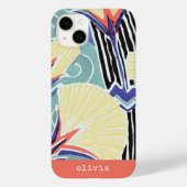 Kleurrijke Floral Abstract Art Pattern van E.A. Sé Case-Mate iPhone Case (Achterkant)