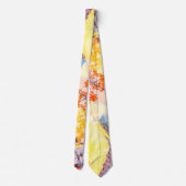 Kleurrijke Floral Abstract Stropdas (Achterkant)