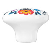 Kleurrijke Floral accent knop (Zijkant)