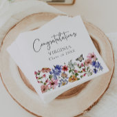 Kleurrijke Floral Afstuderen servetten