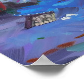 Kleurrijke Floral Alley in de lente Poster (Hoek)