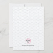 Kleurrijke floral Baby shower Uitnodiging (Achterkant)