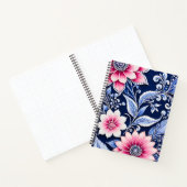 Kleurrijke Floral Batik Art Spiral Notitieboek (Binnen)