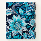 Kleurrijke Floral Batik Art Spiral Notitieboek (Achterkant)
