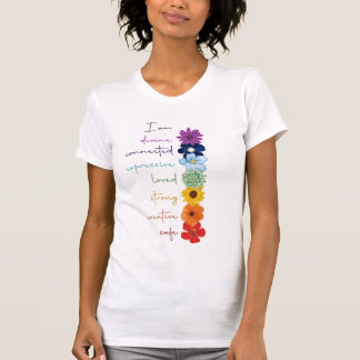 Kleurrijke Floral Chakra T-shirt
