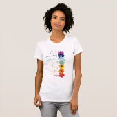 Kleurrijke Floral Chakra T-shirt (Voorkant volledig)