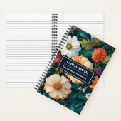 Kleurrijke Floral Daisy Gardening Notitieboek (Binnen)