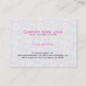 Kleurrijke Floral Design glaskralen look Visitekaartje (Achterkant)