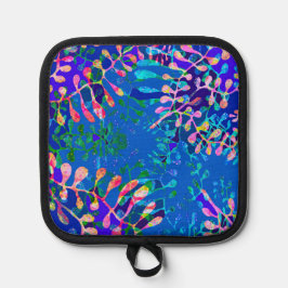 Kleurrijke Floral Design Oven Mitt Pannenlap