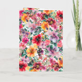 Kleurrijke Floral Destination Trouwpaspoort (Achterkant)