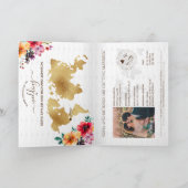 Kleurrijke Floral Destination Trouwpaspoort (Binnen)
