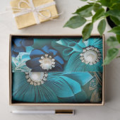 Kleurrijke Floral Fabric Art Tissue Papier (Geschenk)