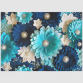 Kleurrijke Floral Fabric Art Tissue Papier (Voorkant)