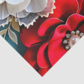 Kleurrijke Floral Fabric Art Tissue Papier (Detail)