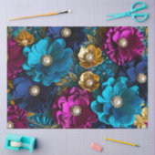 Kleurrijke Floral Fabric Art Tissue Papier (Craft)