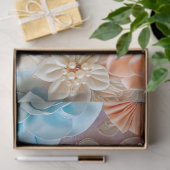 Kleurrijke Floral Fabric Art Tissue Papier (Geschenk)