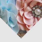 Kleurrijke Floral Fabric Art Tissue Papier (Detail)