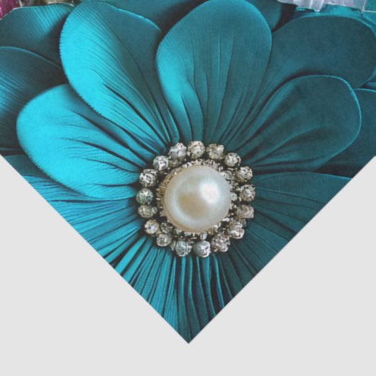 Kleurrijke Floral Fabric Art Tissue Papier (Detail)