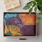 Kleurrijke Floral Fabric Art Tissue Papier (Geschenk)