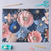 Kleurrijke Floral Fabric Art Tissue Papier (Craft)