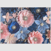 Kleurrijke Floral Fabric Art Tissue Papier (Voorkant)