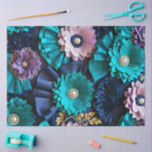 Kleurrijke Floral Fabric Art Tissue Papier (Craft)