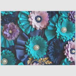 Kleurrijke Floral Fabric Art Tissue Papier