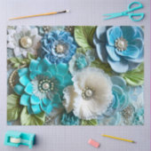 Kleurrijke Floral Fabric Art Tissue Papier (Craft)