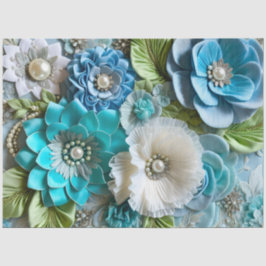 Kleurrijke Floral Fabric Art Tissue Papier