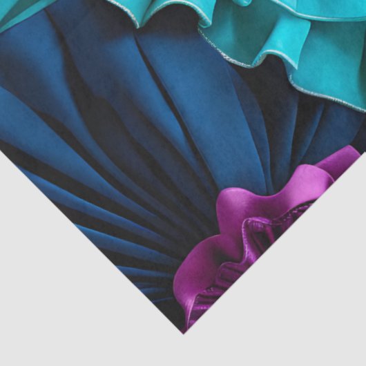 Kleurrijke Floral Fabric Art Tissue Papier (Detail)