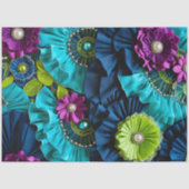 Kleurrijke Floral Fabric Art Tissue Papier (Voorkant)
