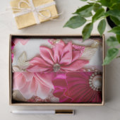 Kleurrijke Floral Fabric Art Tissue Papier (Geschenk)