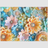 Kleurrijke Floral Fabric Art Tissue Papier (Voorkant)