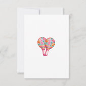 Kleurrijke Floral Fiesta Mexicaanse bruiloft RSVP (Achterkant)